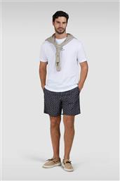 PAUL&SHARK ΑΝΔΡΙΚΟ ΜΑΓΙΟ ΣΟΡΤΣ ΜΕ ALL-OVER SHARK PRINT REGULAR FIT - 25415048 ΜΑΥΡΟ PAUL & SHARK