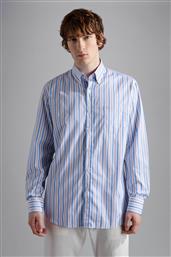 PAUL&SHARK ΑΝΔΡΙΚΟ ΠΟΥΚΑΜΙΣΟ BUTTON DOWN ΜΕ ΡΙΓΕ ΣΧΕΔΙΟ - 24413142R PAUL & SHARK