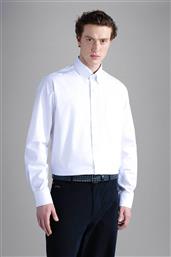 PAUL&SHARK ΑΝΔΡΙΚΟ ΠΟΥΚΑΜΙΣΟ BUTTON DOWN ΜΟΝΟΧΡΩΜΟ REGULAR FIT - 13313005 ΛΕΥΚΟ PAUL & SHARK