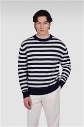 PAUL&SHARK ΑΝΔΡΙΚΟ ΠΟΥΛΟΒΕΡ ΜΕ ΡΙΓΕ ΣΧΕΔΙΟ REGULAR FIT - 15311084 ΜΠΛΕ ΣΚΟΥΡΟ PAUL & SHARK