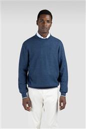 PAUL&SHARK ΑΝΔΡΙΚΟ ΠΟΥΛΟΒΕΡ ΜΟΝΟΧΡΩΜΟ STRUCTURED REGULAR FIT - 15311048 ΜΠΛΕ PAUL & SHARK