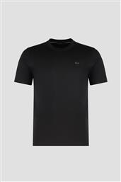 PAUL&SHARK ΑΝΔΡΙΚΟ T-SHIRT ΜΕ ΜΕΤΑΛΛΙΚΟ ΛΟΓΟΤΥΠΟ REGULAR FIT - 15311610 ΜΑΥΡΟ PAUL & SHARK