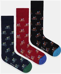 ΚΑΛΤΣΕΣ 3-PACK ΧΡΩΜΑ: ΜΑΥΡΟ, M1A-SOCK-PRABB PAUL SMITH