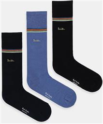 ΚΑΛΤΣΕΣ 3-PACK ΧΡΩΜΑ: ΜΑΥΡΟ, M1A-SOCK-TLOGO PAUL SMITH
