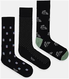 ΚΑΛΤΣΕΣ 3-PACK ΧΡΩΜΑ: ΜΑΥΡΟ, M1A-SOCK-TNOV PAUL SMITH