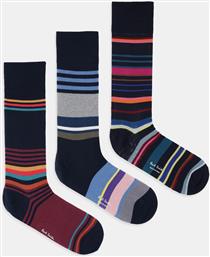 ΚΑΛΤΣΕΣ 3-PACK ΧΡΩΜΑ: ΝΑΥΤΙΚΟ ΜΠΛΕ, M1A-SOCK-T3STRP PAUL SMITH