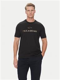 T-SHIRT C0P1239 ΜΑΥΡΟ REGULAR FIT PAUL & SHARK