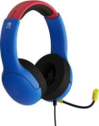 GAMING HEADSET AIRLITE MARIO WIRED NINTENDO SWITCH - BLUE/RED PDP