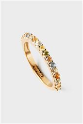 ΓΥΝΑΙΚΕΙΟ ΔΑΧΤΥΛΙΔΙ ΜΕ ΖΙΡΓΚΟΝ ''RAINBOW'' 15,9 MM - AN01-C07-10 PDPAOLA