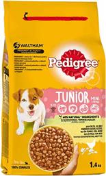 ΤΡΟΦΗ ΣΚΥΛΟΥ JUNIOR MINI ΜΕ ΚΟΤΟΠΟΥΛΟ ΚΑΙ ΡΥΖΙ 1,4KG PEDIGREE