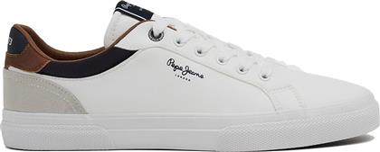 ΑΝΔΡΙΚΑ SNEAKERS KENTON COURT PMS30839-800 ΛΕΥΚΑ PEPE JEANS