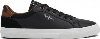 ΑΝΔΡΙΚΑ SNEAKERS KENTON COURT PMS30839-999 ΜΑΥΡΟ PEPE JEANS