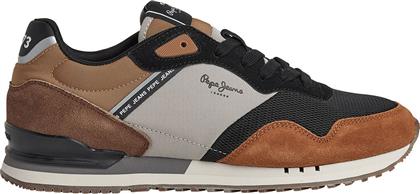 ΑΝΔΡΙΚΑ SNEAKERS LONDON FOREST PMS30992-999 ΜΑΥΡΟ PEPE JEANS
