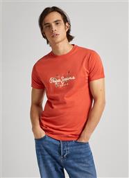 ΑΝΔΡΙΚΗ ΜΠΛΟΥΖΑ COUNT T-SHIRT PM509208-165 ΠΟΡΤΟΚΑΛΙ PEPE JEANS