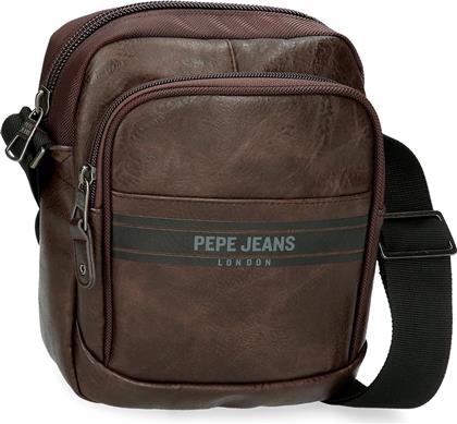 ΑΝΔΡΙΚΗ ΤΣΑΝΤΑ ΩΜΟΥ ΜΕ ΔΥΟ ΘΗΚΕΣ HORLEY 7815332 ΚΑΦΕ PEPE JEANS