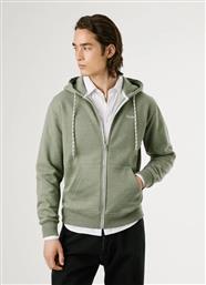 ΑΝΔΡΙΚΗ ΖΑΚΕΤΑ ΦΟΥΤΕΡ ΜΕ ΚΟΥΚΟΥΛΑ MACBETH MELANGE ZIP PM5800017-679 ΠΡΑΣΙΝΟ PEPE JEANS