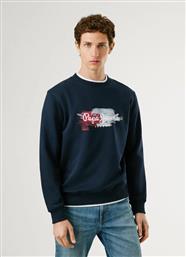 ΑΝΔΡΙΚΟ ΦΟΥΤΕΡ ΛΑΙΜΟΚΟΨΗ TREY CREW PM5800026-594 ΜΠΛΕ PEPE JEANS