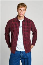 ΑΝΔΡΙΚΟ ΚΟΤΛΕ ΠΟΥΚΑΜΙΣΟ BUTTON DOWN ΜΕ ΚΑΡΟ ΣΧΕΔΙΟ REGULAR FIT ''MAREL'' - PM308725 ΜΠΟΡΝΤΟ PEPE JEANS