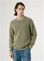 ΑΝΔΡΙΚΟ ΠΛΕΚΤΟ ΛΑΙΜΟΚΟΨΗ PARKER CREW PM7000022-679 ΠΡΑΣΙΝΟ PEPE JEANS