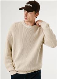 ΑΝΔΡΙΚΟ ΠΛΕΚΤΟ ΛΑΙΜΟΚΟΨΗ PARKER CREW PM7000022-839 ΕΚΡΟΥ PEPE JEANS