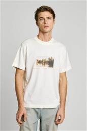ΑΝΔΡΙΚΟ T-SHIRT GRAPHIC PRINT REGULAR FIT - PM509775 ΥΠΟΛΕΥΚΟ PEPE JEANS