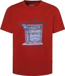 ΑΝΔΡΙΚΟ T-SHIRT ΜΕ GRAPHIC PRINT ''AGGO'' - PM509638 ΚΟΚΚΙΝΟ PEPE JEANS