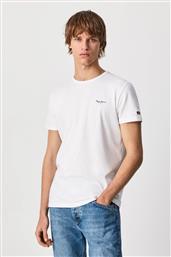 ΑΝΔΡΙΚΟ T-SHIRT ΜΕ LOGO PRINT ''ORIGINAL'' - PM508212 ΛΕΥΚΟ PEPE JEANS