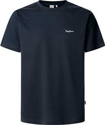 ΑΝΔΡΙΚΟ T-SHIRT ΜΕ LOGO PRINT REGULAR FIT ''BACK CLAG'' - PM509921 ΜΠΛΕ ΣΚΟΥΡΟ PEPE JEANS