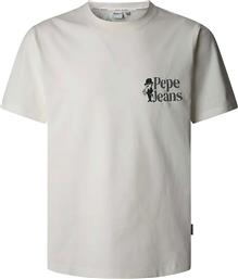 ΑΝΔΡΙΚΟ T-SHIRT ΜΕ LOGO PRINT REGULAR FIT ''PIERCE'' - PM509767 ΥΠΟΛΕΥΚΟ PEPE JEANS