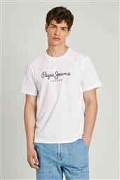 ΑΝΔΡΙΚΟ T-SHIRT ΜΕ LOGO PRINT REGULAR FIT - PM509428 ΛΕΥΚΟ PEPE JEANS