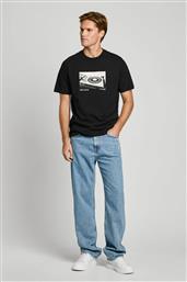 ΑΝΔΡΙΚΟ T-SHIRT ΜΕ PRINT REGULAR FIT - PM509731 ΜΑΥΡΟ PEPE JEANS