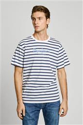 ΑΝΔΡΙΚΟ T-SHIRT ΡΙΓΕ ΣΧΕΔΙΟ REGULAR FIT - PM509407 ΛΕΥΚΟ PEPE JEANS