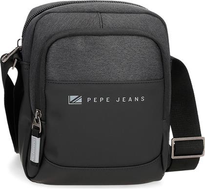 ΑΝΔΡΙΚΟ ΤΣΑΝΤΑΚΙ ΩΜΟΥ CROSSBODY JARVIS ΔΥΟ ΘΗΚΕΣ 7125331 ΜΑΥΡΟ PEPE JEANS