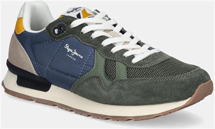 ΑΘΛΗΤΙΚΑ BRIT CAMP M ΧΡΩΜΑ: ΠΡΑΣΙΝΟ, PMS40030 PEPE JEANS