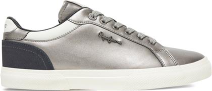ΑΘΛΗΤΙΚΑ KENTON GLAM W PLS300005 ΑΣΗΜΙ PEPE JEANS