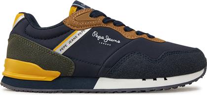 ΑΘΛΗΤΙΚΑ LONDON CLASS B PBS40008 ΣΚΟΥΡΟ ΜΠΛΕ PEPE JEANS