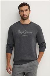 ΜΠΛΟΥΖΑ NEW NOUVEL CREW ΧΡΩΜΑ: ΓΚΡΙ, PM582719 PEPE JEANS