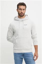 ΜΠΛΟΥΖΑ SAM HOODIE ΧΡΩΜΑ: ΓΚΡΙ, ΜΕ ΚΟΥΚΟΥΛΑ, PM582700 PEPE JEANS