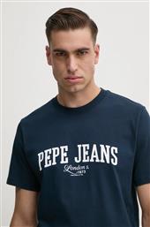 ΜΠΛΟΥΖΑΚΙ DERRIL TEE ΧΡΩΜΑ: ΝΑΥΤΙΚΟ ΜΠΛΕ, PM509766 PEPE JEANS