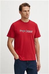 ΜΠΛΟΥΖΑΚΙ SOMERS TEE ΧΡΩΜΑ: ΚΟΚΚΙΝΟ, PM509649 PEPE JEANS