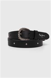 ΔΕΡΜΑΤΙΝΗ ΖΩΝΗ CHARLOTTE BELT ΧΡΩΜΑ: ΜΑΥΡΟ PL020847 PEPE JEANS