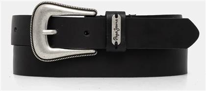 ΔΕΡΜΑΤΙΝΗ ΖΩΝΗ MILDRED BELT ΧΡΩΜΑ: ΜΑΥΡΟ, PL020852 PEPE JEANS