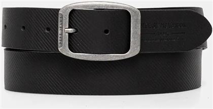 ΔΕΡΜΑΤΙΝΗ ΖΩΝΗ WADE BELT ΧΡΩΜΑ: ΜΑΥΡΟ, PM021025 PEPE JEANS