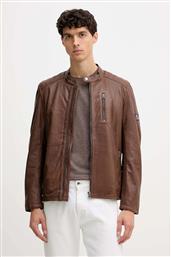 ΔΕΡΜΑΤΙΝΟ ΜΠΟΥΦΑΝ ΧΡΩΜΑ: ΚΑΦΕ, PM4027178 PEPE JEANS