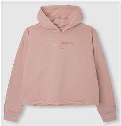 ELICIA LOGO HOODIE PG581251-308 CLOUDY PINK PEPE JEANS από το TROUMPOUKIS