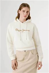 ΓΥΝΑΙΚΕΙΑ ΜΠΛΟΥΖΑ ΦΟΥΤΕΡ ΜΕ ΚΟΥΚΟΥΛΑ ΚΑΙ LOGO PRINT ''BADDY'' - PL5800001 ΕΚΡΟΥ PEPE JEANS