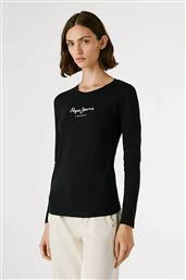 ΓΥΝΑΙΚΕΙΑ ΜΠΛΟΥΖΑ ΜΕ LOGO PRINT ''VIRGINIA'' - PL505203 ΜΑΥΡΟ PEPE JEANS