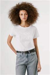 ΓΥΝΑΙΚΕΙΟ T-SHIRT ΜΕ ΠΑΓΕΤΕΣ ''ARIA'' - PL506113 ΛΕΥΚΟ PEPE JEANS