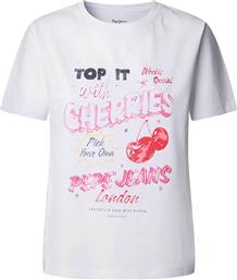 ΓΥΝΑΙΚΕΙΟ T-SHIRT ΜΕ PRINT ''ROXANE'' - PL506045 ΛΕΥΚΟ PEPE JEANS