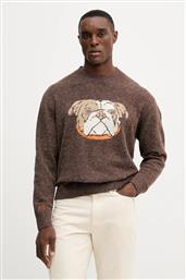 ΠΟΥΛΟΒΕΡ ΜΕ ΠΡΟΣΘΗΚΗ ΜΑΛΛΙΟΥ ΑΝΔΡΙΚΟ, ΧΡΩΜΑ: ΚΑΦΕ, PM7000023 PEPE JEANS